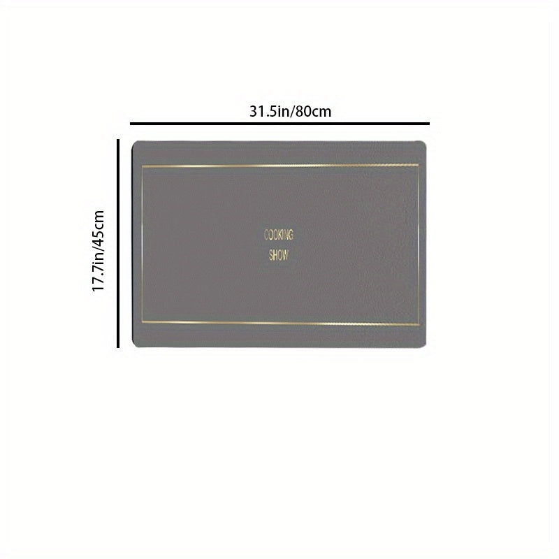 Rubber Backing Kitchen Floor Mat Non slip Waterproof Kitchen Rugs Sets