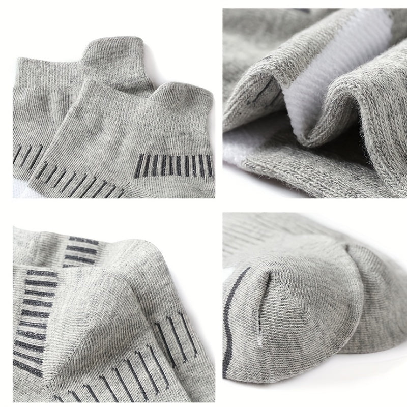 10Pairs Anti-Odor Sweat-Absorbing Breathable Low-Cut Socks