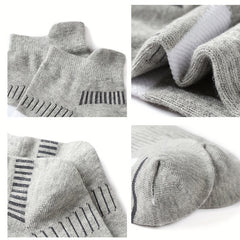10Pairs Anti-Odor Sweat-Absorbing Breathable Low-Cut Socks