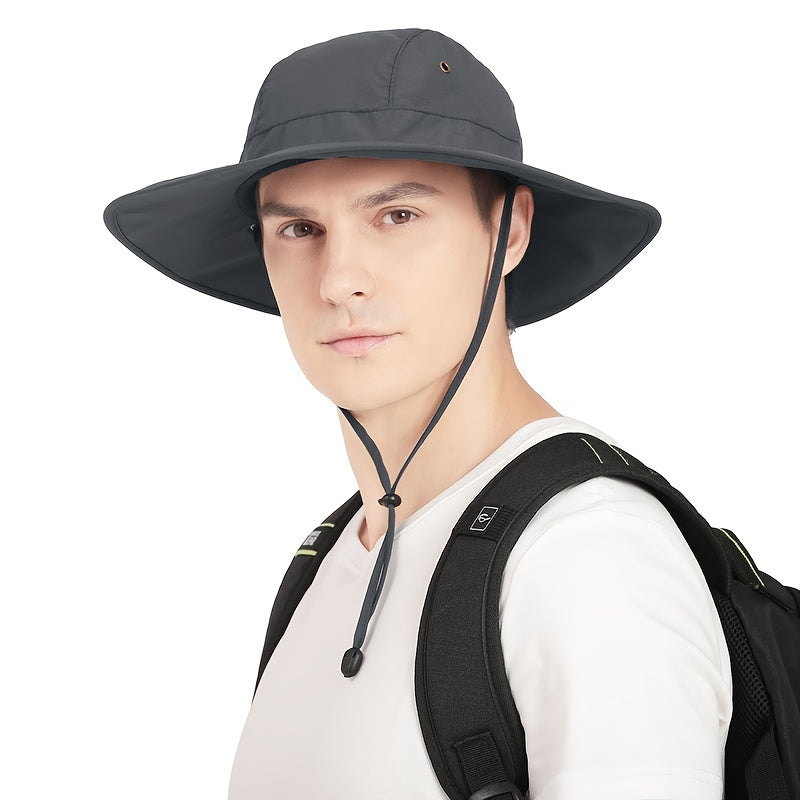 Wide Brim Waterproof Fisherman Hat Sunshade Outdoor Summer Hat