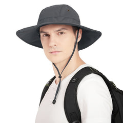 Wide Brim Waterproof Fisherman Hat Sunshade Outdoor Summer Hat