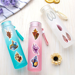 50pcs Sea Shell Conch Stickers For Waterproof Vinyl Stickers