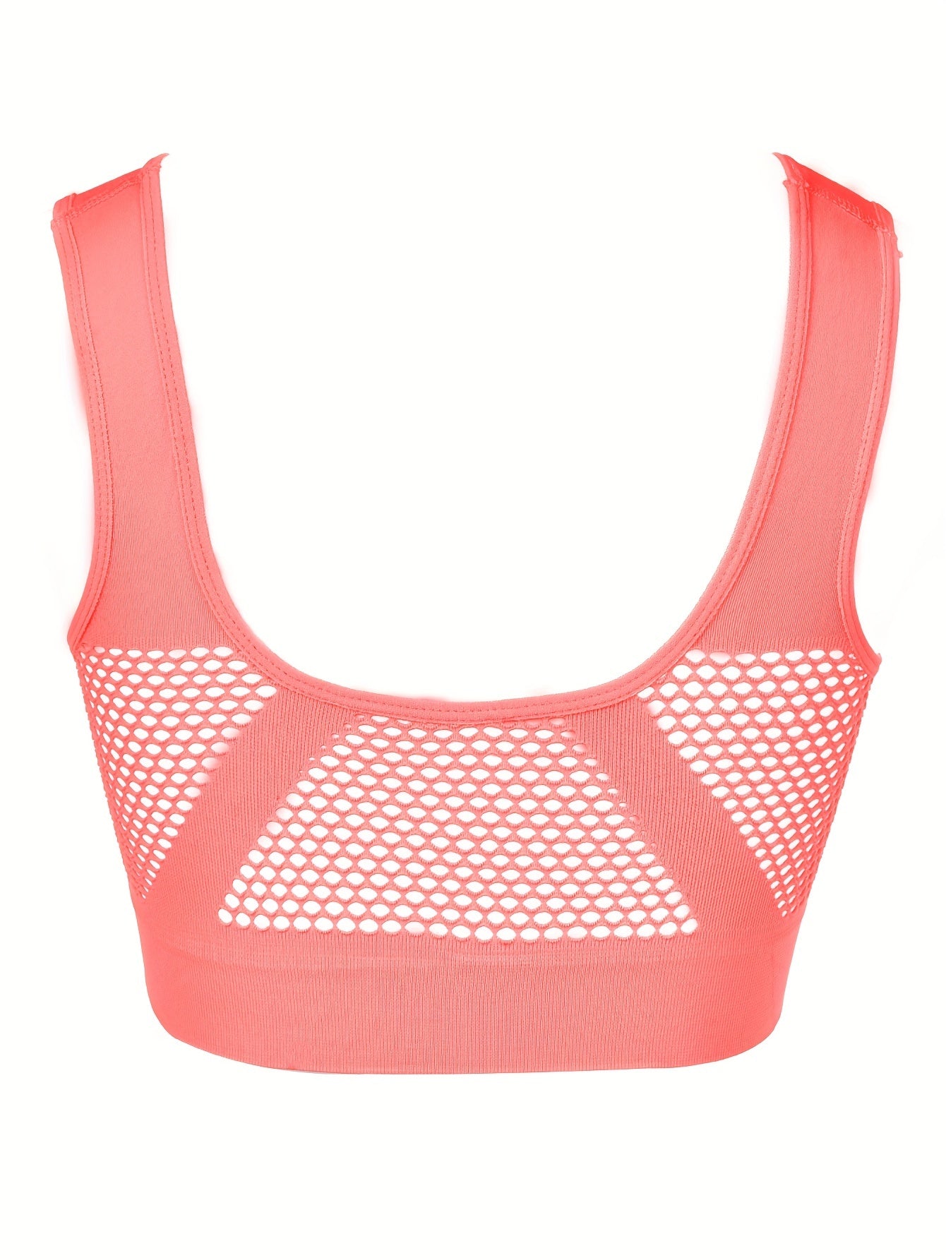 Fishnet Stitching Sports Bra Hollow Out Yoga Fitness Bra