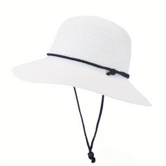 Women's Straw Sun Hat Wide Brim UV Protection