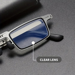 Foldable Light Blocking Reading Glasses Anti Eyestrain UV Presbyopia Glasses