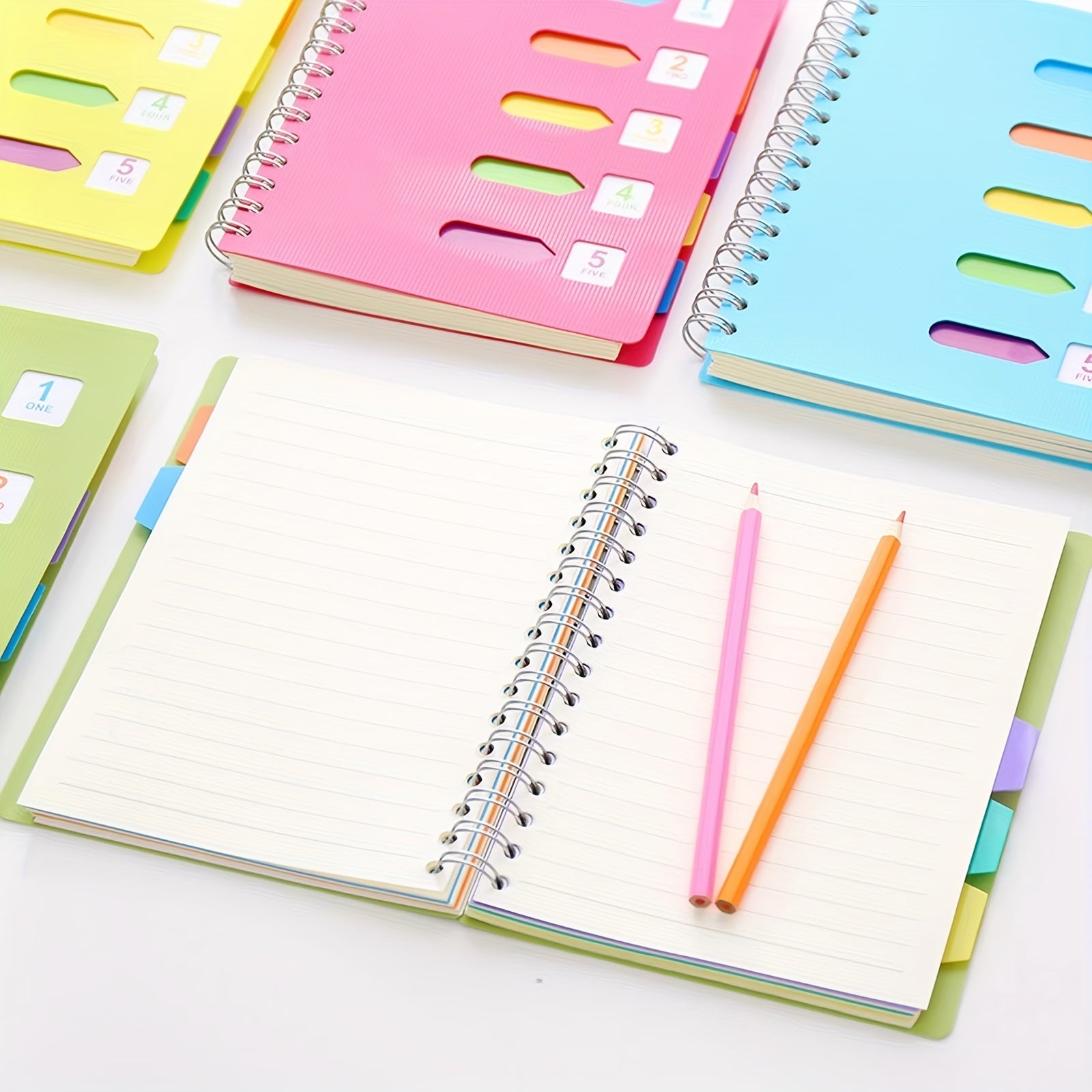 Cmdex Coil Notebook Spiral Thickened PP Office Classification