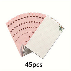 45pcs A7 Cartoon Notebook Refill Daily Planner 6 hole Loose leaf