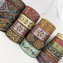 1yd Ethnic Retro Cloth Strips Curtain Lace DIY Clothing Accessories