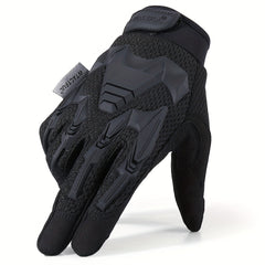 Retro Touch Screen Motorcycle Gloves Rubber Protection Airsoft Paintball