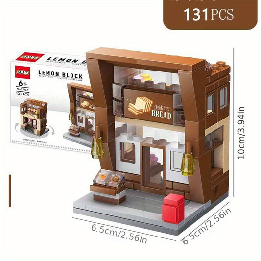 Mini Bricks Bread Shop Building Blocks Set