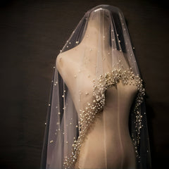 Women's 3M Formal Veil with Sparkling Beads Wedding Headpiece