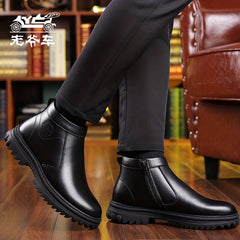 Men's High Top Slip On Boots Smart Casual Walking Shoes