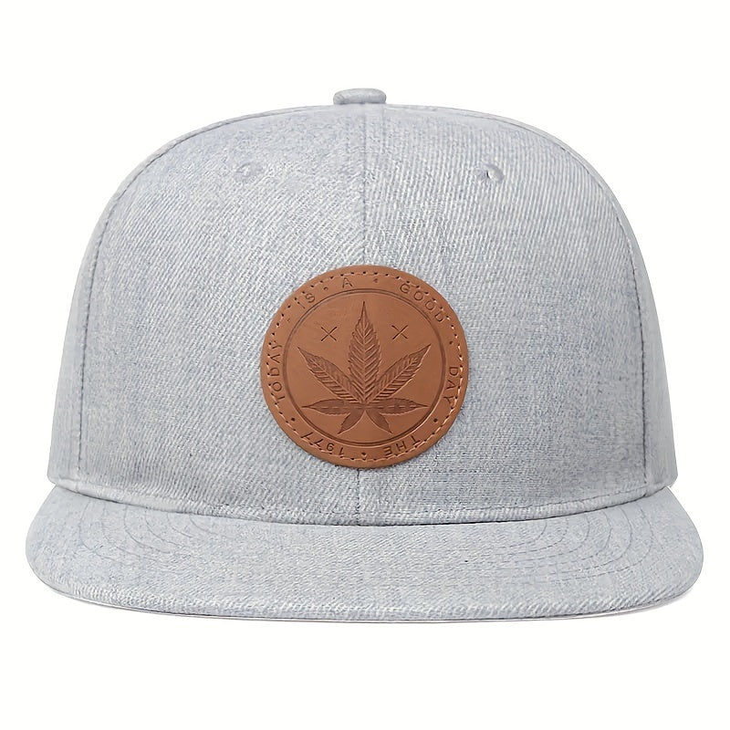 Men's Flat Brim Hat Baseball Cap Black