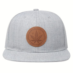 Men's Flat Brim Hat Baseball Cap Black