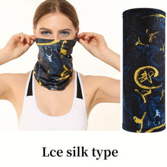 Outdoor Riding Neck Gaiter Face Mask Ice Silk Neck Scarf Sunblock