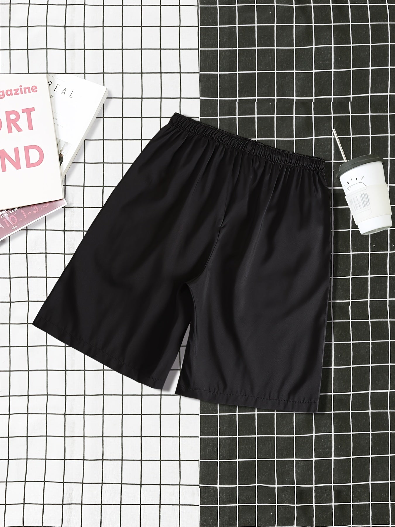 Men's Casual Elastic Waist Drawstring Shorts