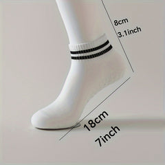 Yoga Socks, Anti-slip, Sweat-absorbing, Striped Floor Dance Training