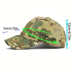 Camouflage Outdoor Cap Embroidered Adjustable Baseball Cap