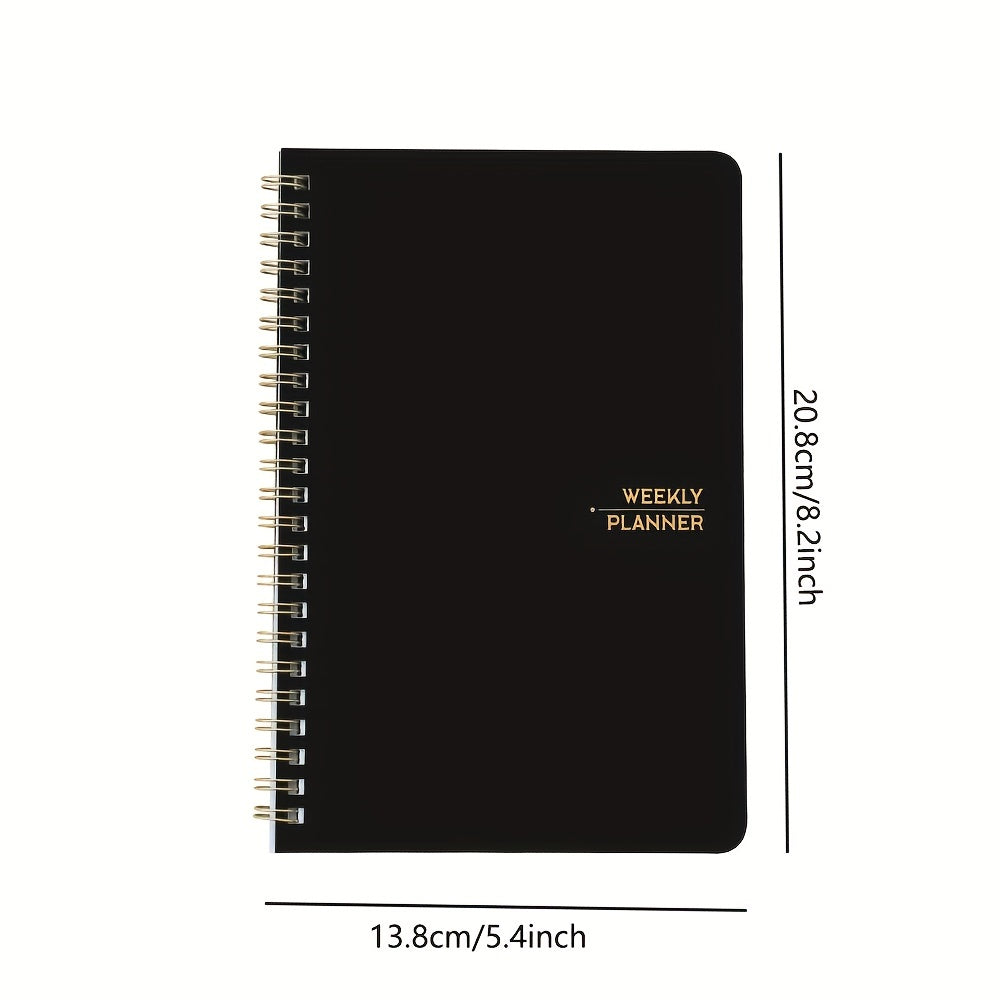 Undated Weekly Planner Hardcover Notebook Habit Tracker To Do List