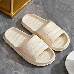 Women's Letter Print Slides Soft Sole Pillow Slides