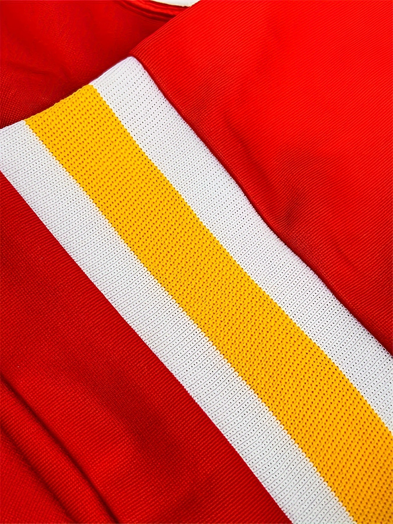 Youth Red Football Jersey V-Neck Short Sleeve Uniform for Games