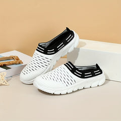 Women's Mesh Mule Sneakers Slip On Outdoor Shoes Soft Sole