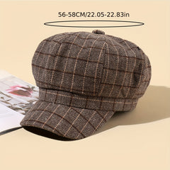 Men's Retro Newsboy Hat, Versatile Style