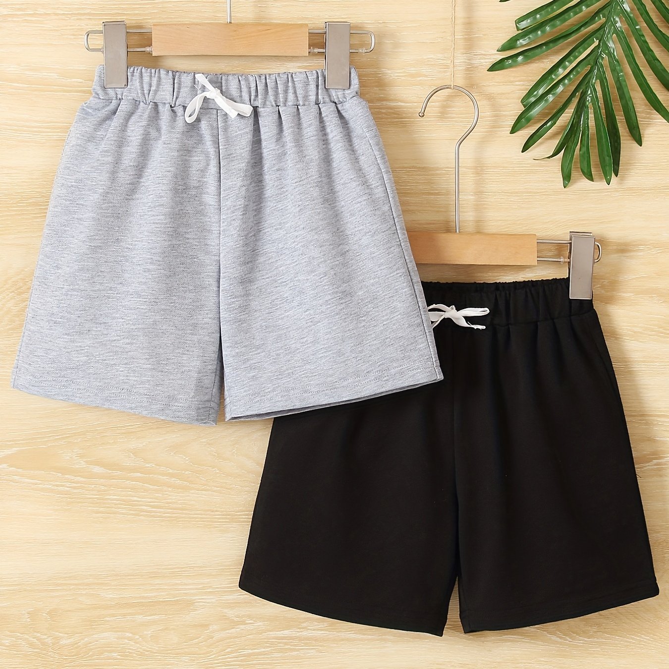 2 Boys Solid Active Shorts Quick Drying Summer Outdoor