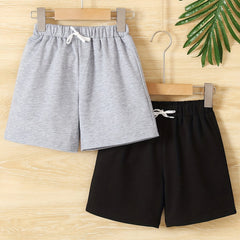 2 Boys Solid Active Shorts Quick Drying Summer Outdoor