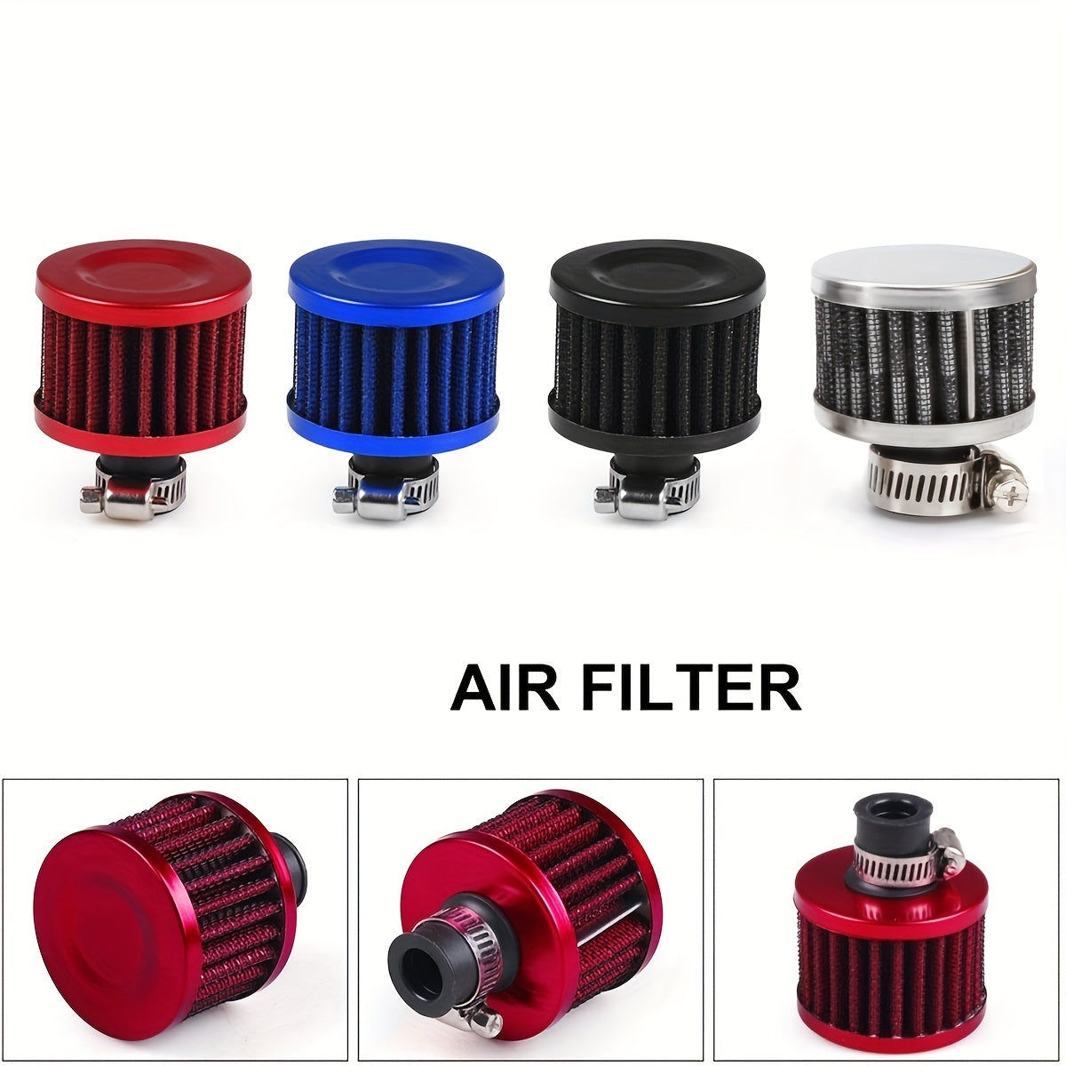 Small Air Filter Motorcycle Turbo High Flow Cold Air Intake Mushroom Head