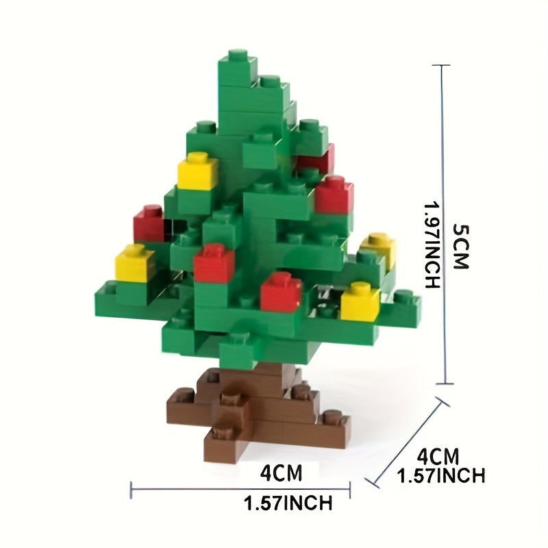 Santa Snowman Xmas Tree Building Blocks 3D Assembly Toys