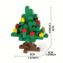 Santa Snowman Xmas Tree Building Blocks 3D Assembly Toys