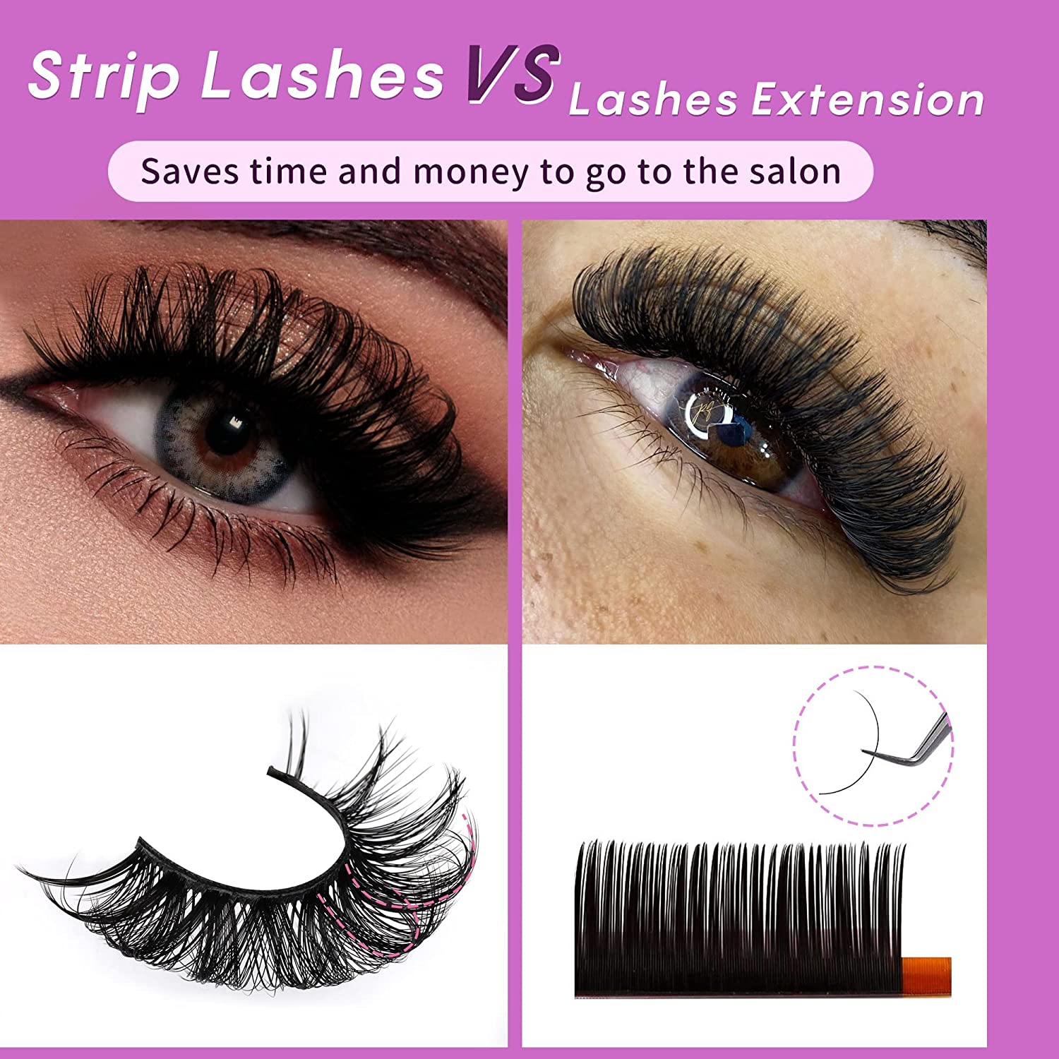 30 pairs Faux Mink Lashes Wispy Natural Look for Dramatic Eyelashes Extension