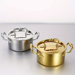 Single Mini Cooking Pot Stainless Steel Chafing Dish