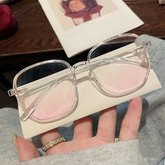 Square Casual Eyeglasses Gradient Women Driving Glasses