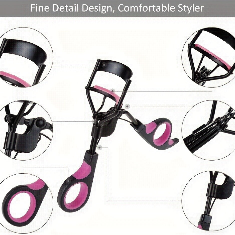 Eyelash Curlers Kit with Eyelash Applicator Tool and Grooming Brush