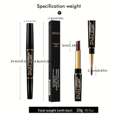 Dual-Ended Waterproof Lip Liner & Lipstick Duo