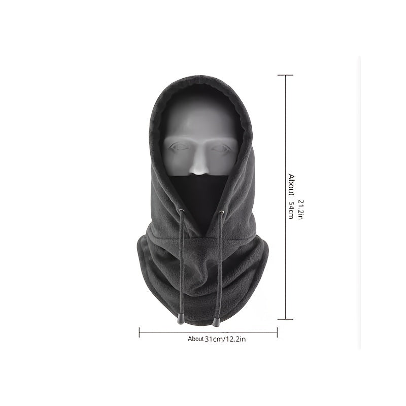 Outdoor Cycling Head Cover Coldproof Windproof Ski Hat Fleece Warm Hat
