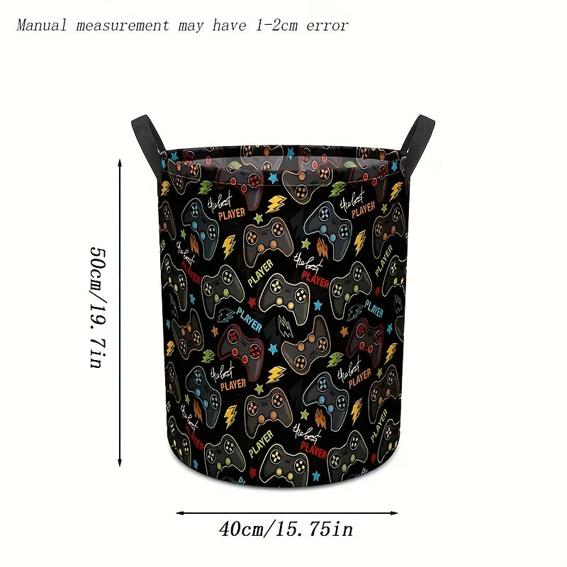 FARIDABIO Game Controller Pattern Large Storage Basket