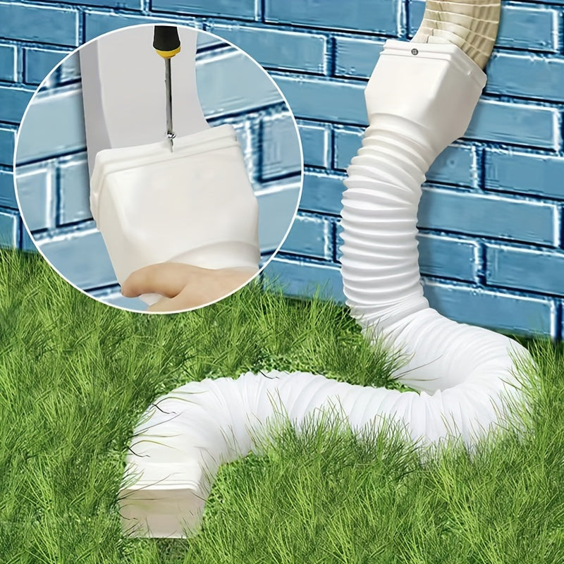 Telescopic Rain Gutter Downspout Extension - Outdoor Drainage Pipe