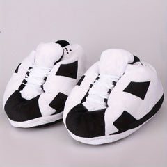 Men's Soft Plaid House Shoes Slip On Slippers Indoor Bedroom Home Shoes