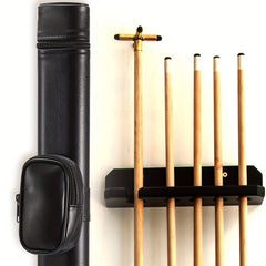 1pc Pool Cue Hard Case Holds 1 Butt and 1 Shaft Protective Carrying Bag