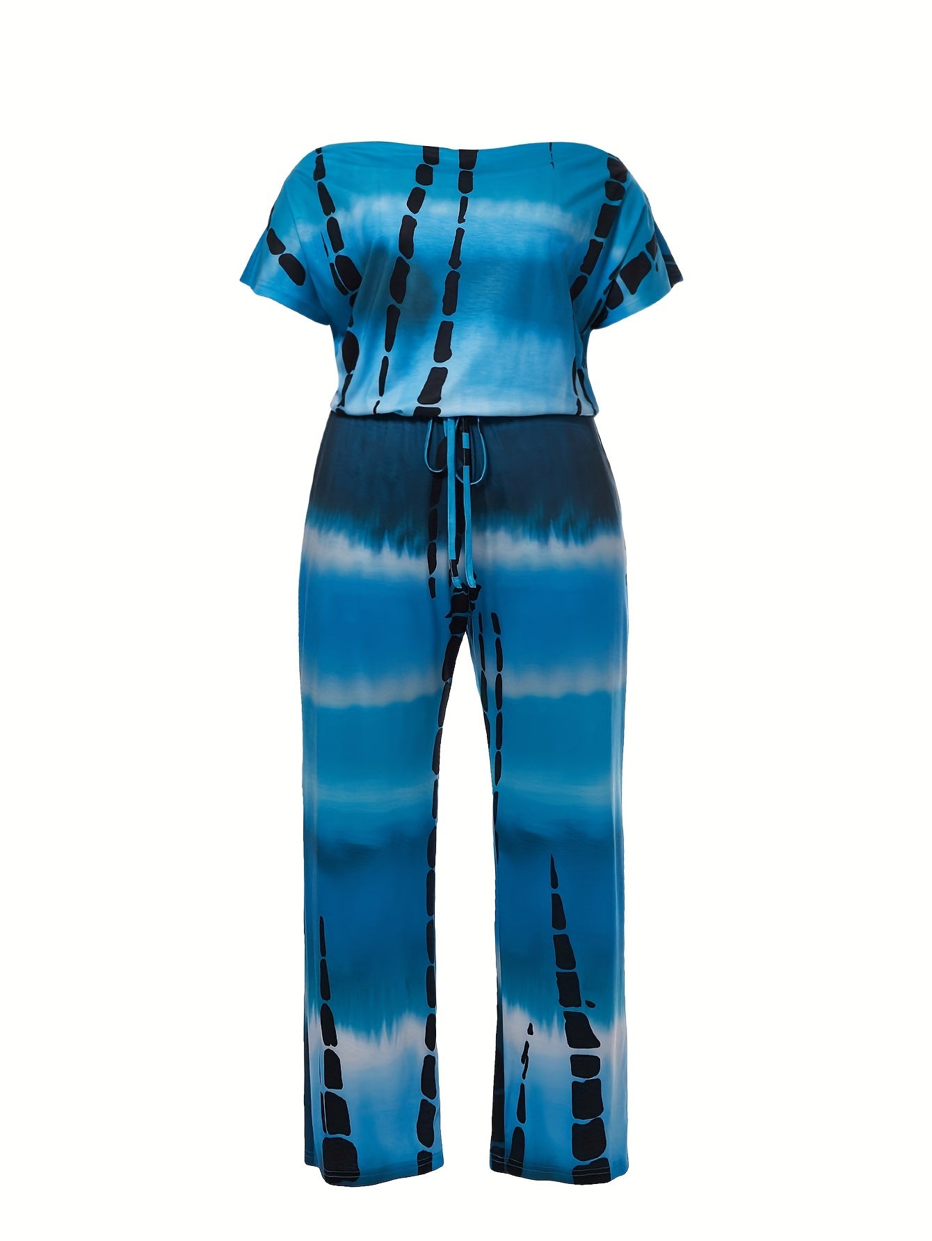 Tie Dye Off Shoulder Jumpsuit