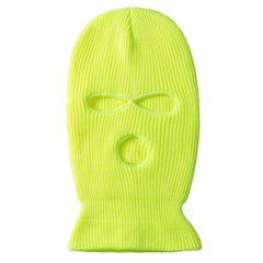 Funny 3-Hole Ski Mask Woolen Knitted Winter Hat