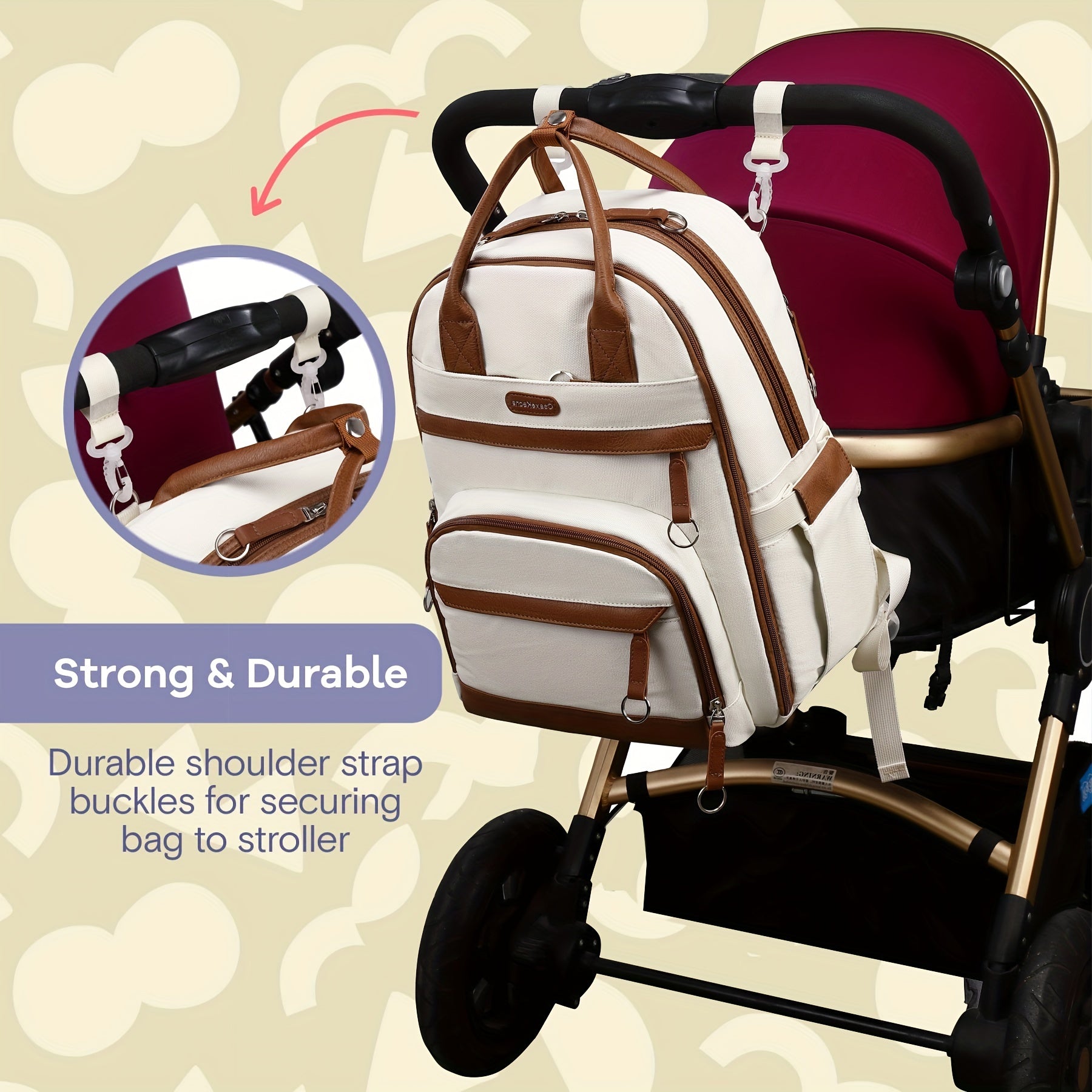 Waterproof Unisex Diaper Bag Backpack for Travel