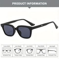 Large Frame Men's Sunglasses UV Protection For Street Photography