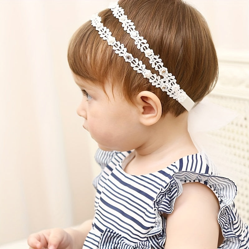 Sweet Lace Flowers Headband for Baby Girls