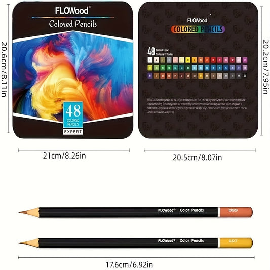 Water Soluble Colored Pencils Soft Core for Adults