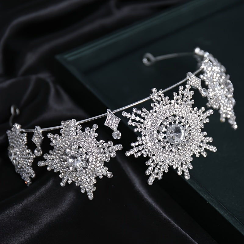 Crystal Rhinestone Bridal Crown Wedding Tiara