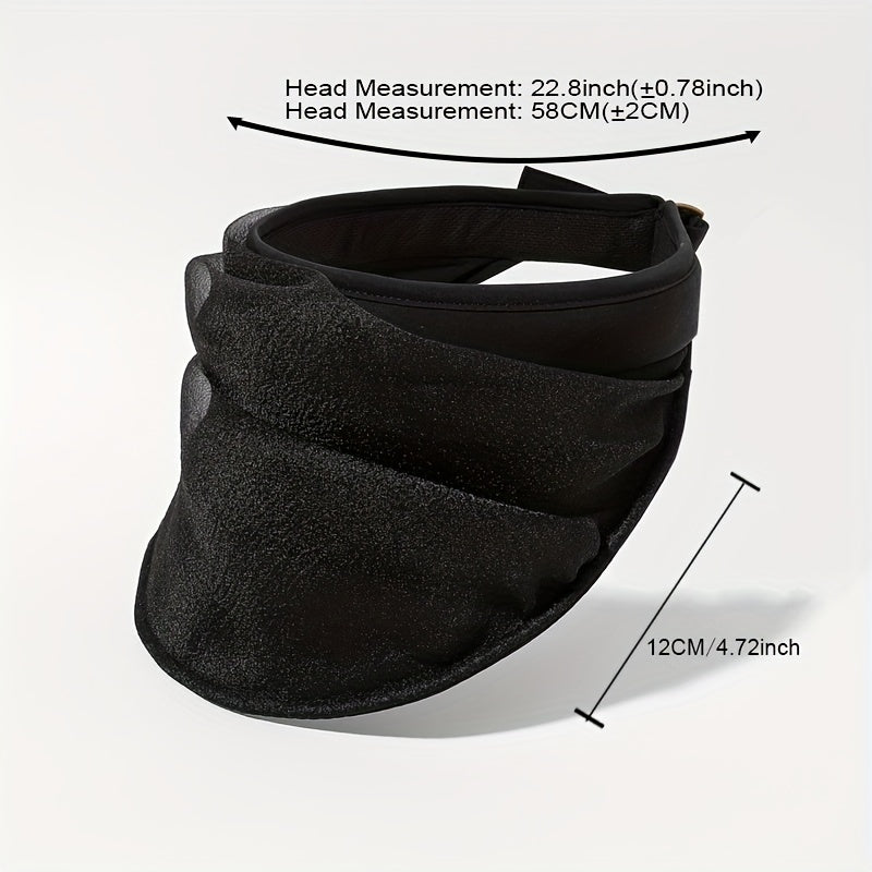 Organza Foldable Visor Hat Solid UV Protection Sun Hat for Women